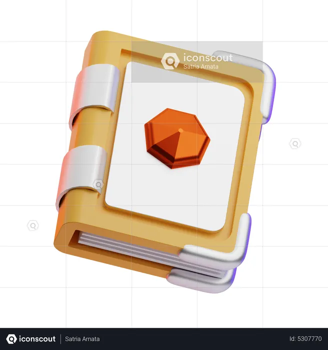 Libro de hechizos  3D Icon