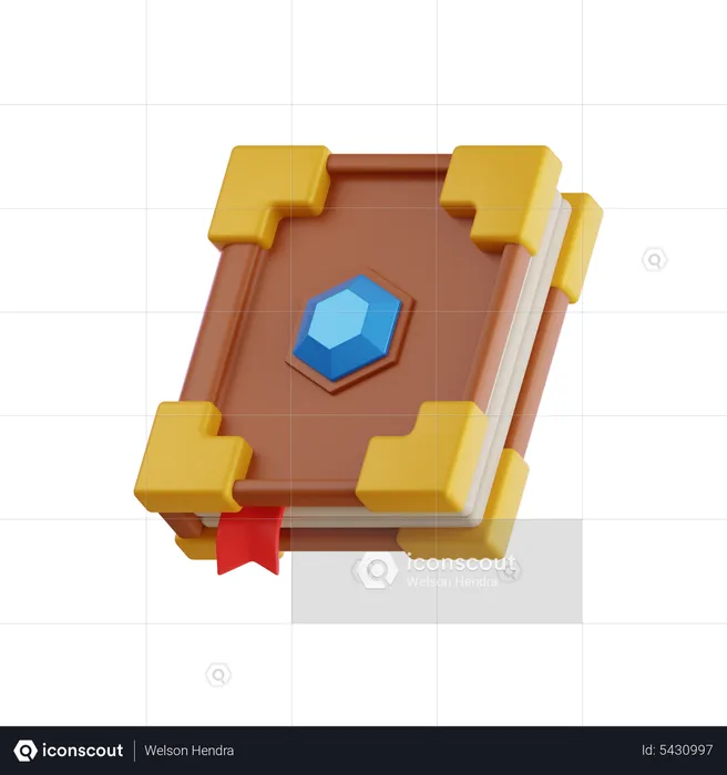 Libro de hechizos  3D Icon