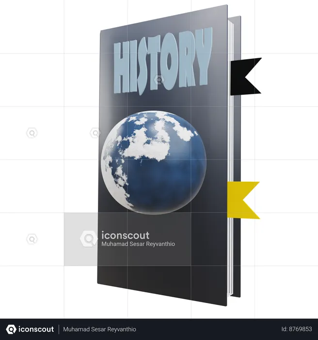 Libro de historia  3D Icon