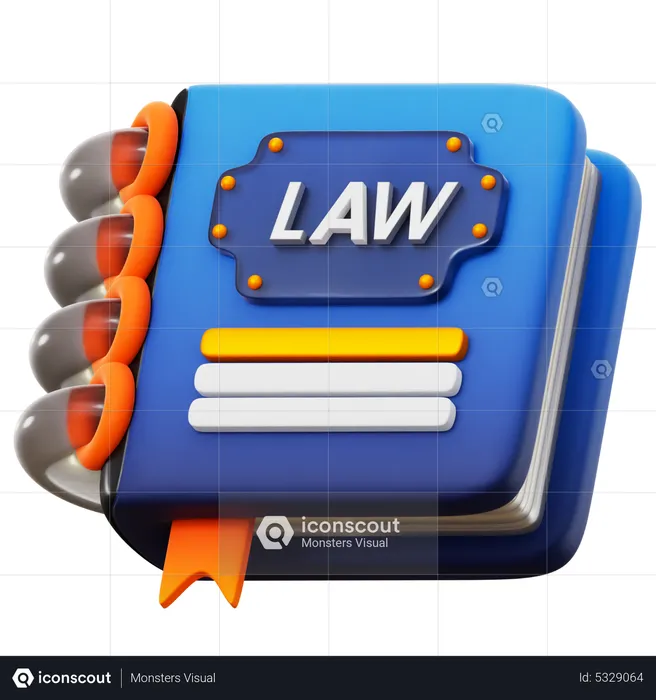 Libro de leyes  3D Icon