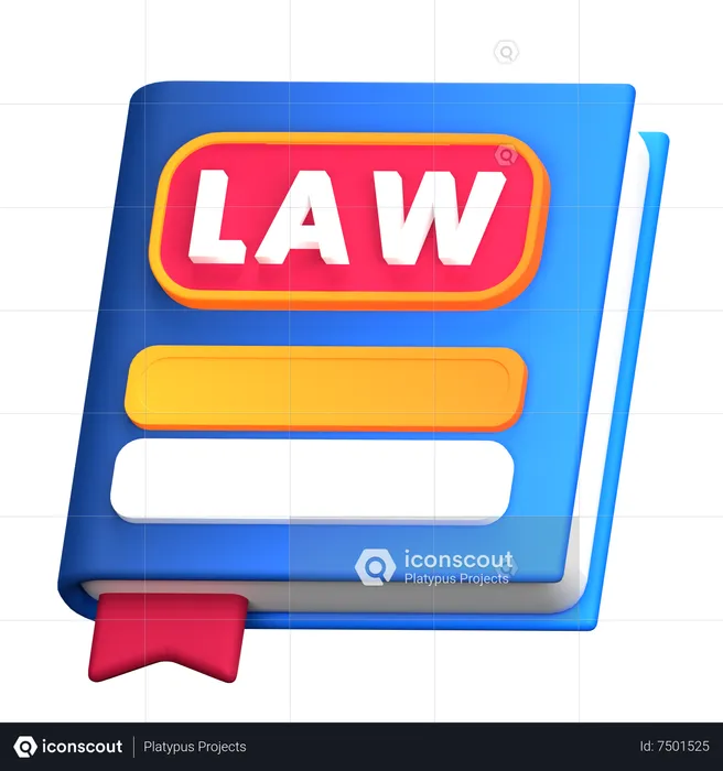 Libro de leyes  3D Icon