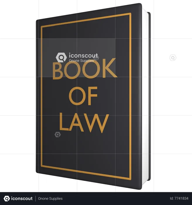 Libro de ley  3D Icon