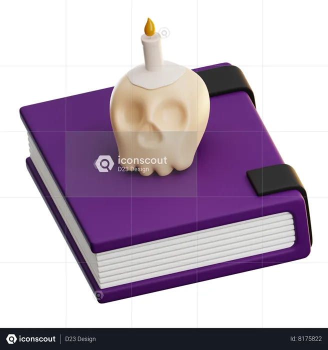 Libro de magia negra  3D Icon