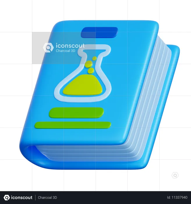 Libro de quimica  3D Icon