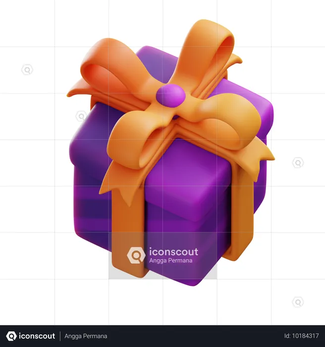 Caja de regalo  3D Icon