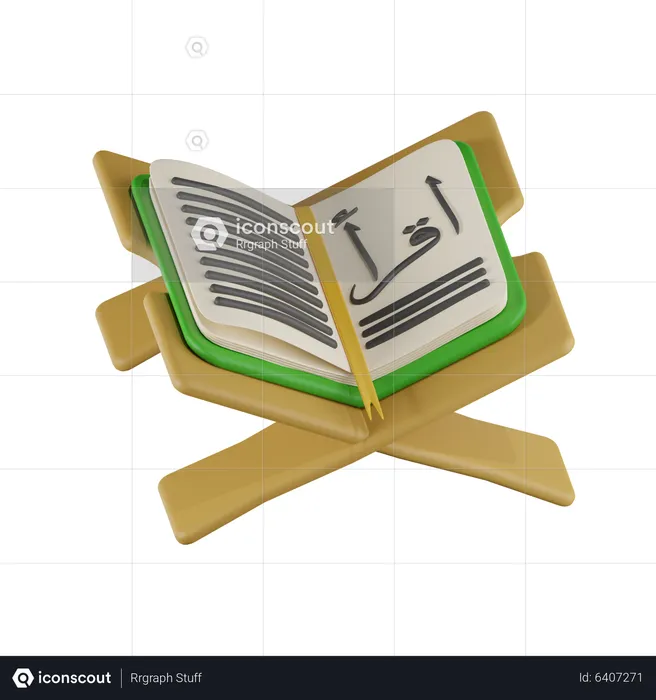 Libro del Corán  3D Icon