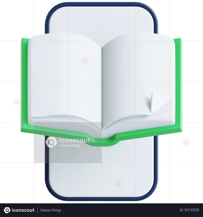 Libro digital  3D Icon