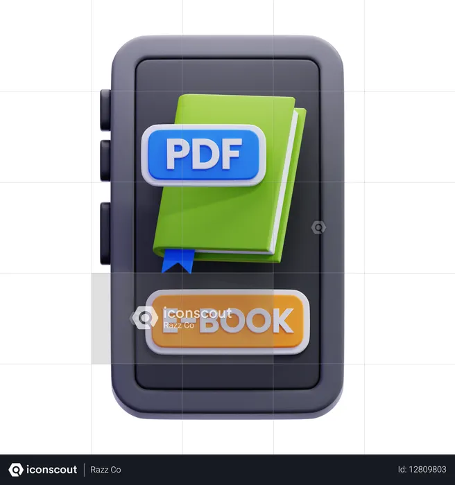 Libro electrónico  3D Icon