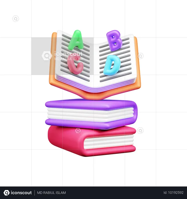 Libro de inglés  3D Icon