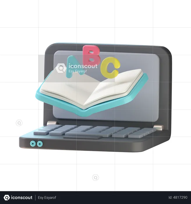 Libro de ingles en linea  3D Icon