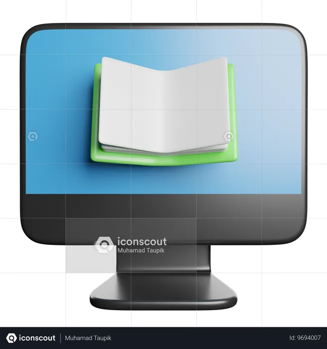 Libro en línea  3D Icon