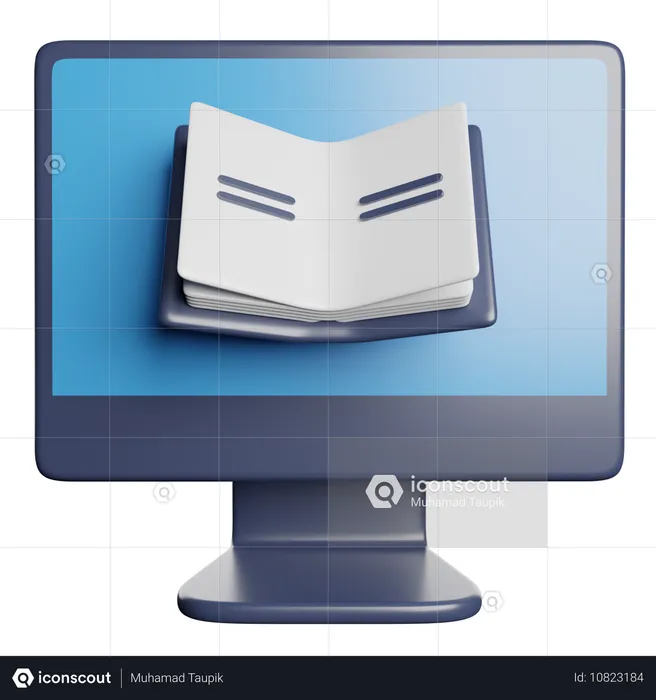 Libro en línea  3D Icon