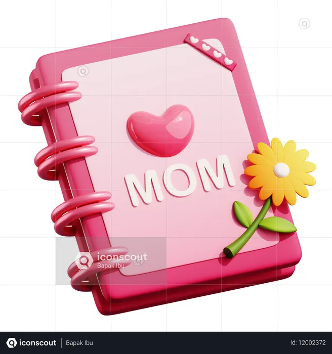 Libro especial para madres  3D Icon