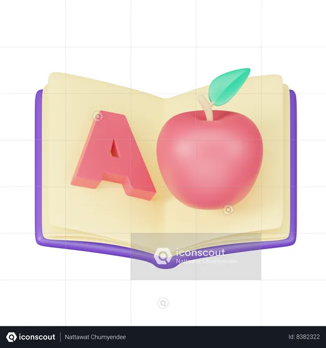 Libro de inglés  3D Icon