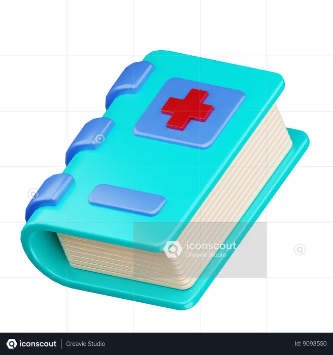 Libro medico  3D Icon