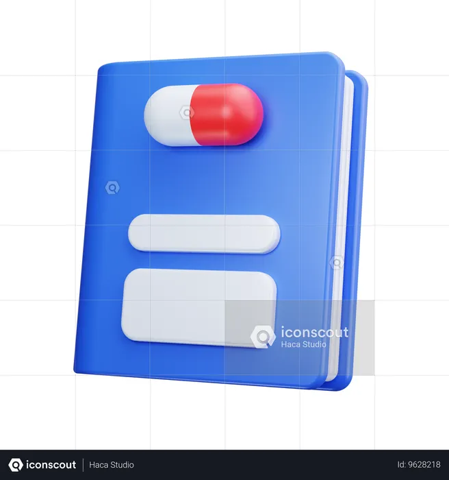 Libro medico  3D Icon