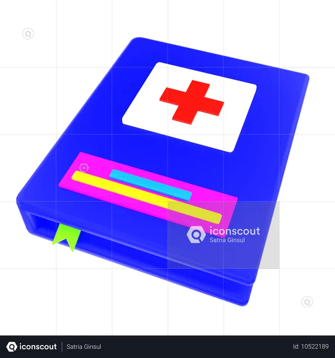 Libro medico  3D Icon