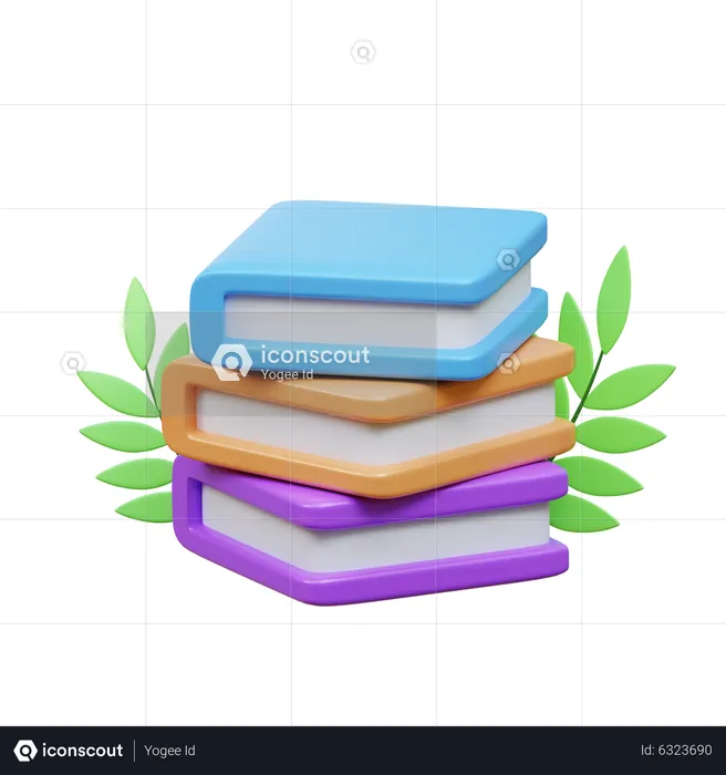 Libros  3D Icon