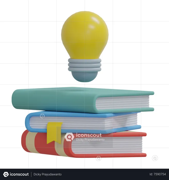 Ideas de libros  3D Icon