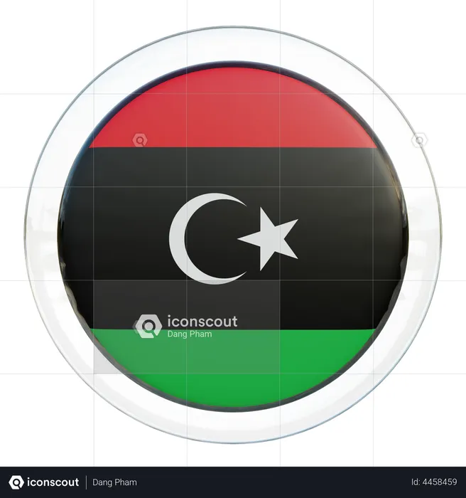 Libya Flag Flag 3D Illustration