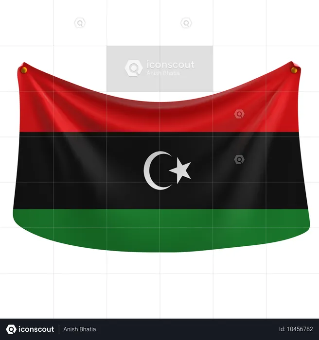 Libyen Flag 3D Icon