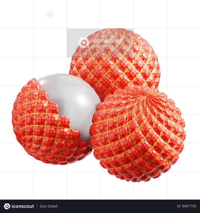 Lychee  3D Icon