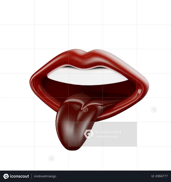 Lick  3D Icon