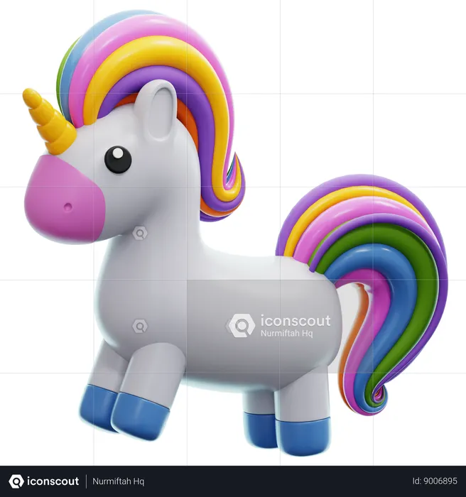 Licorne  3D Icon