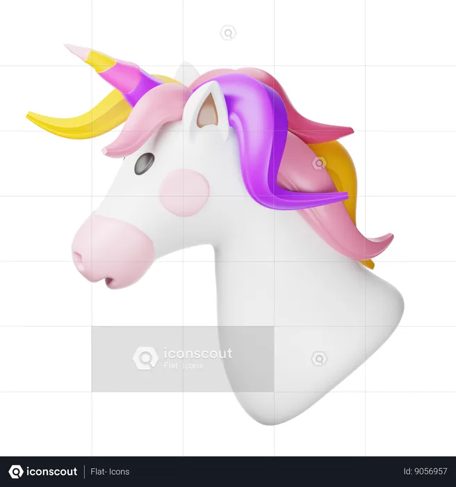 Licorne  3D Icon