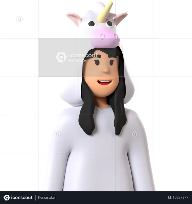 Licorne  3D Icon