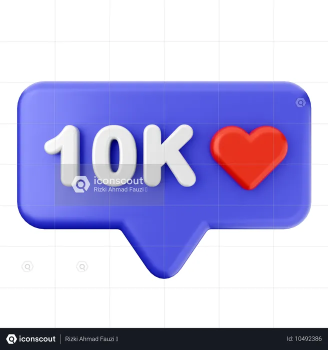 Liebe 10 K  3D Icon