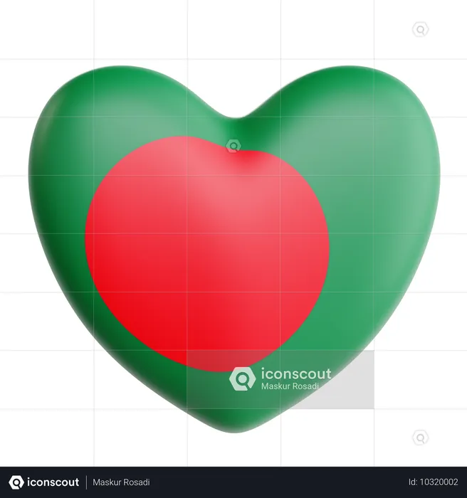 Liebe bangladesch  3D Icon