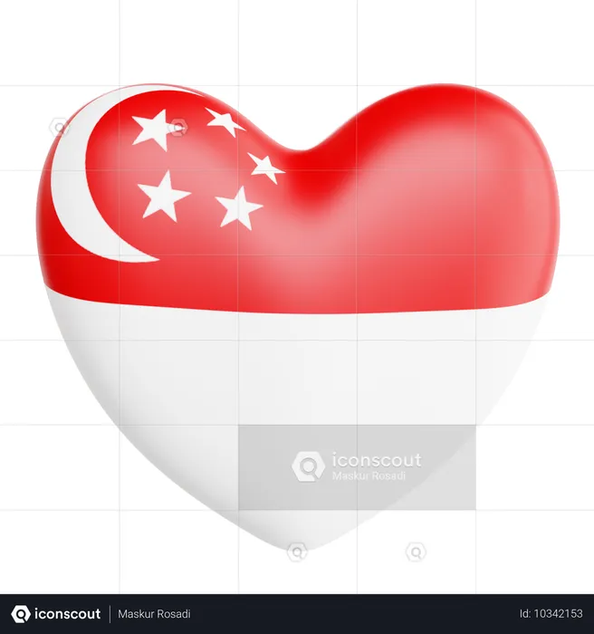 Liebe singapur  3D Icon