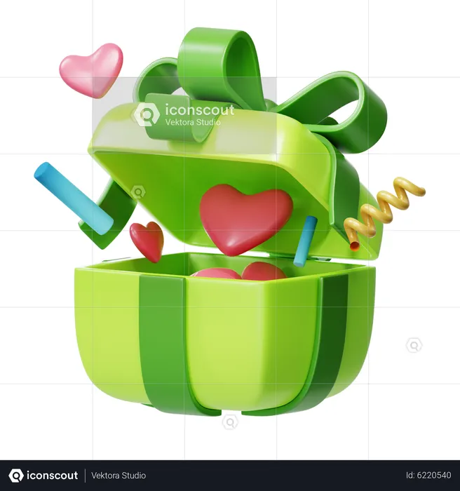 Liebe Valentinstag Geschenk  3D Icon