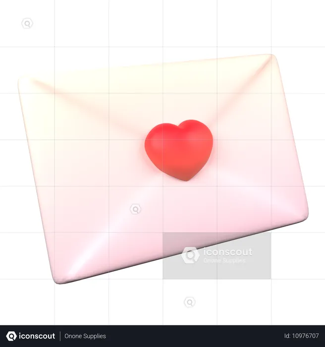 Liebesbrief  3D Icon