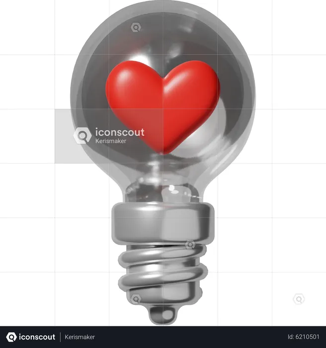 Liebe lampe  3D Icon