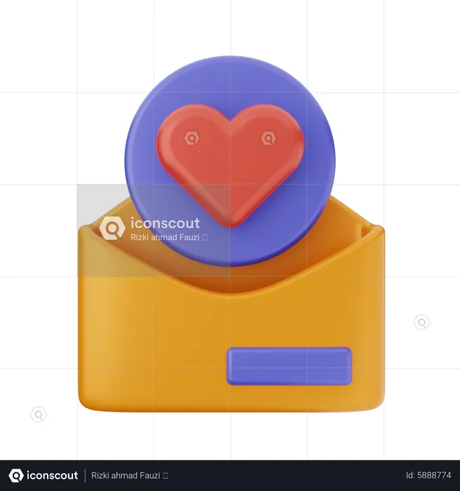 Liebesbrief  3D Icon