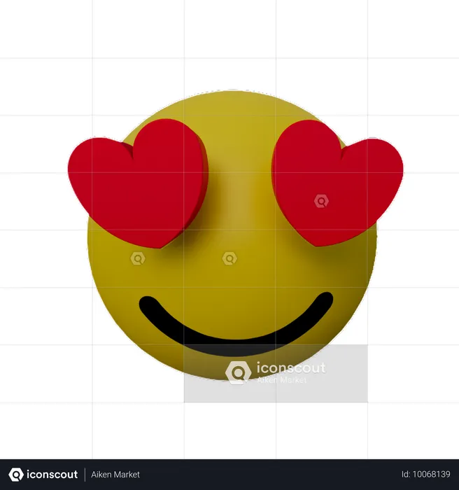 Liebes-Emoji  3D Icon