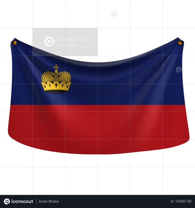 Liechtenstein Flag 3D Icon