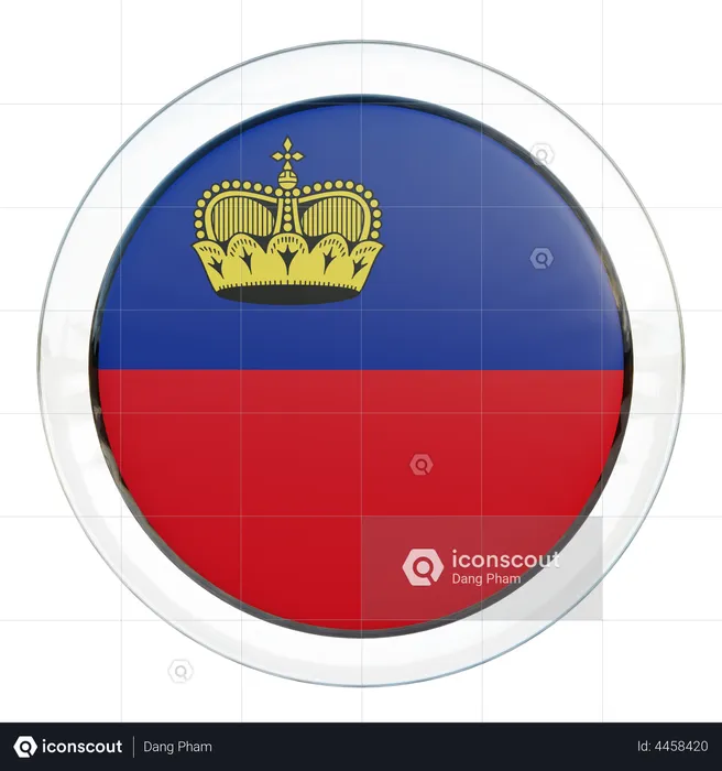Liechtenstein Flag Flag 3D Illustration