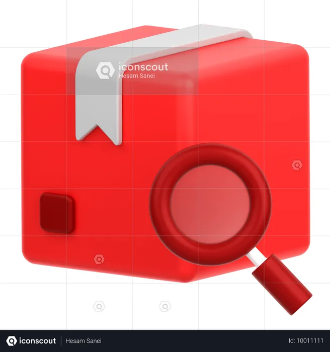 Lieferbox finden  3D Icon