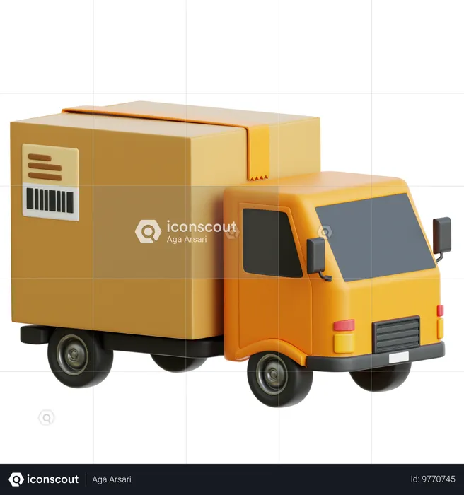 Lieferwagen  3D Icon