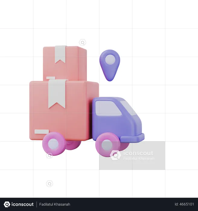 Lieferwagen  3D Illustration