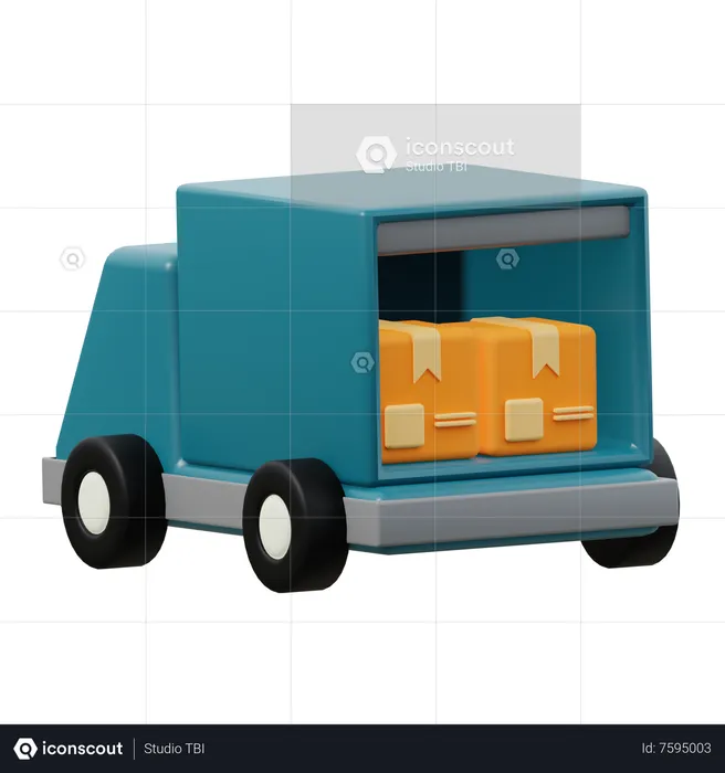 Lieferwagen  3D Icon