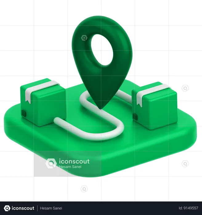 Lieu de livraison  3D Icon