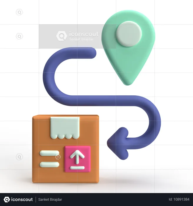 Lieu de livraison  3D Icon