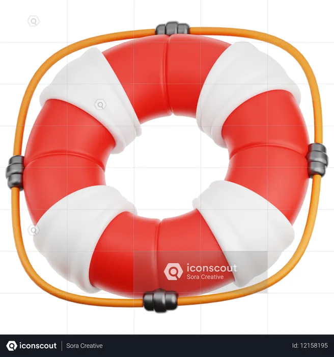 Life Buoy  3D Icon