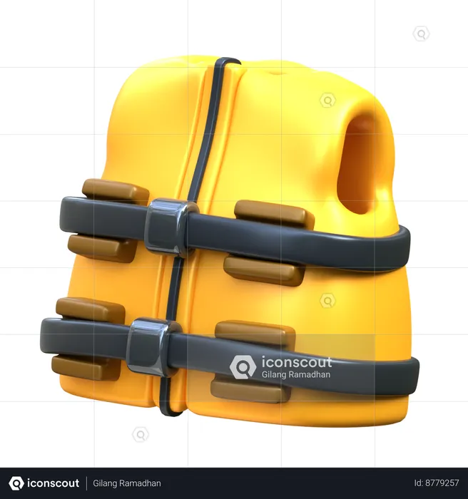 Life Jacket  3D Icon