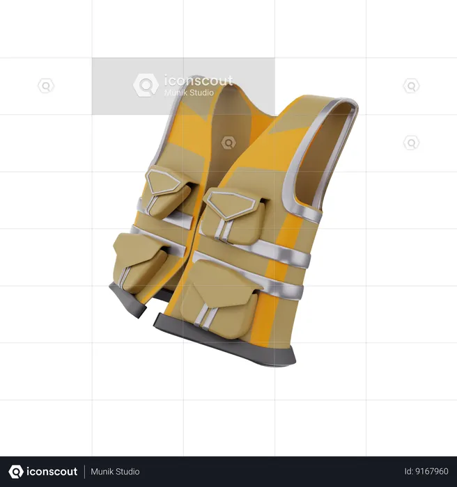 Life Jacket  3D Icon