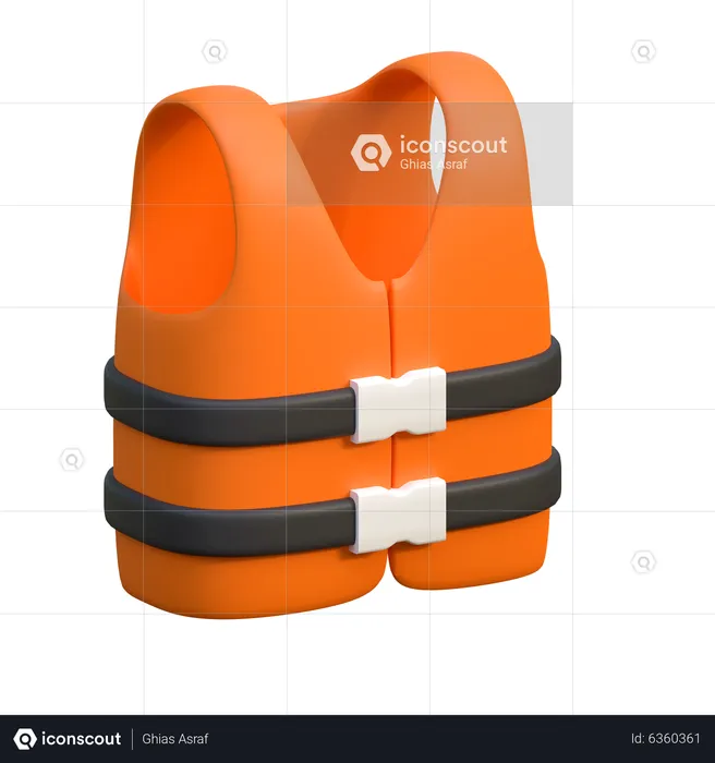 Life Jacket  3D Icon